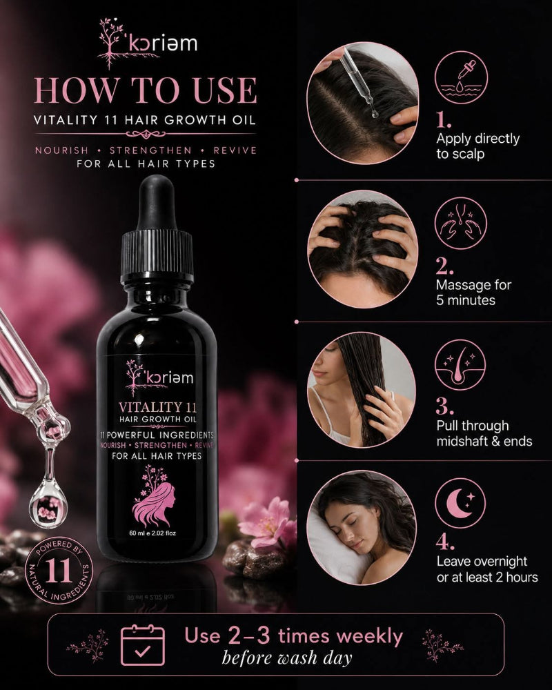 How to Use Vitality 11 Hair Growth Oil
