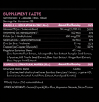 Koriem Dual Matrix Supplement Facts, 30-day supply, Zinc 20 mg and Copper 2 mg