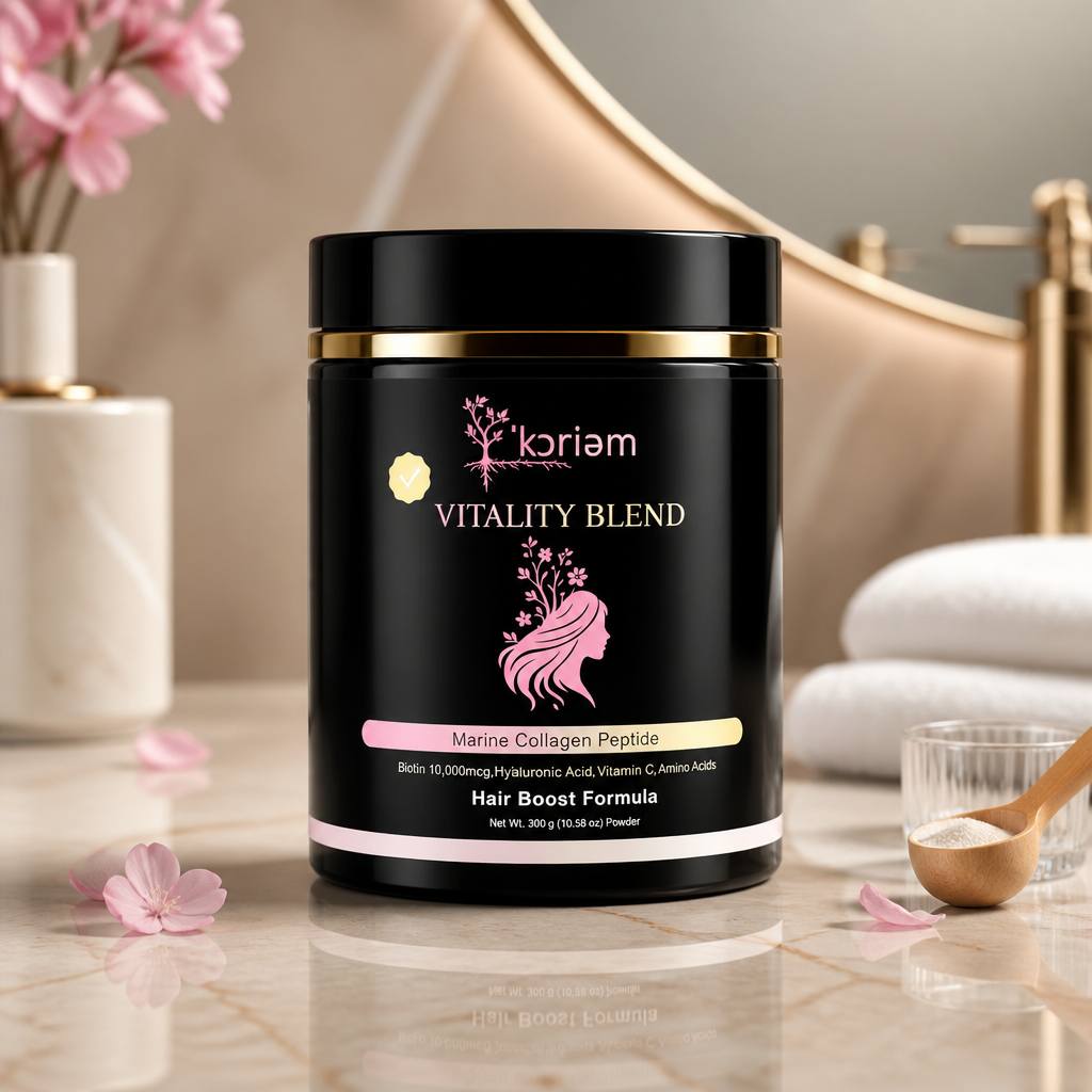 'Koriem Vitality Blend Marine Collagen Peptide for Hair Growth + Gut Support