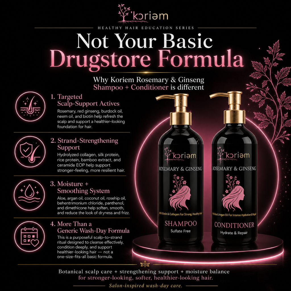 Vitality Blends Rosemary & Ginseng Shampoo & Conditioner Set