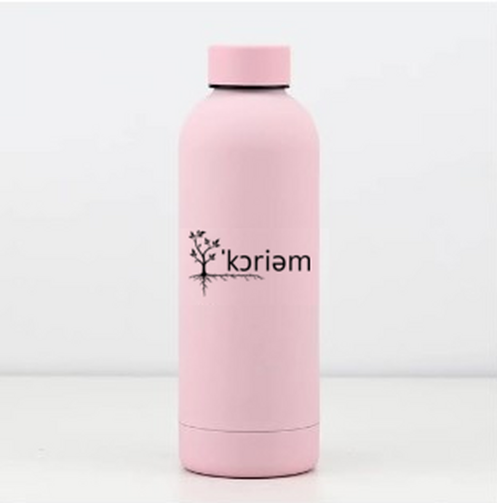 Pink 500 mL Koriem vacuum-insulated stainless-steel water bottle