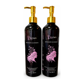‘Koriem Rosemary & Ginseng Mint Wash-Day Duo — 2 × 12 oz